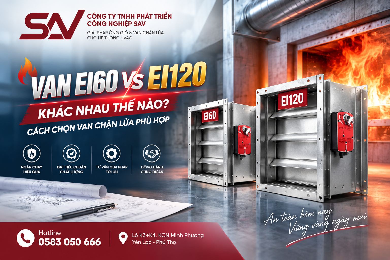 Van chan lua EI60-EI120